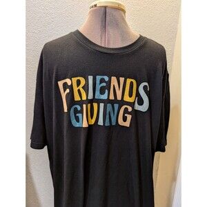 Tipsy Elves Friendsgiving Thanksgiving Mens Graphic Tee Size XXL